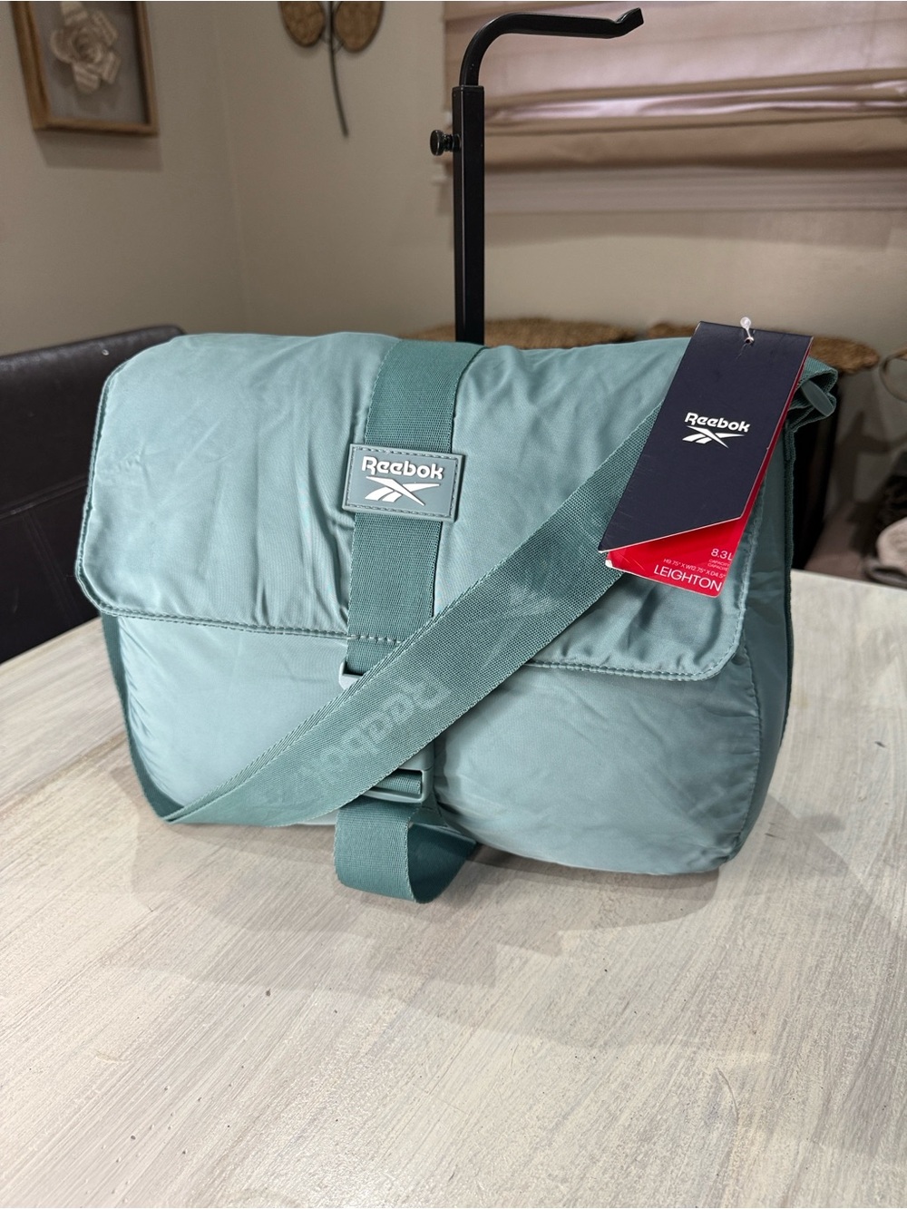 Reebok Leighton Men’s/Women’s Crossbody Bag in Teal Green
